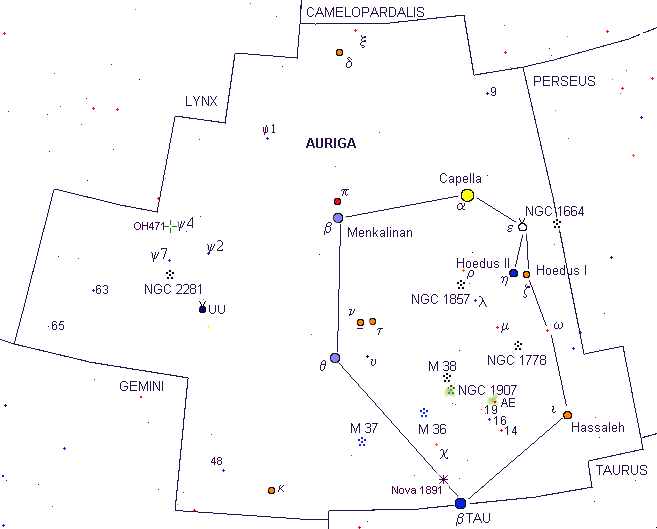 Constellation du Cocher.