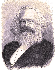 Portrait de Karl Marx.