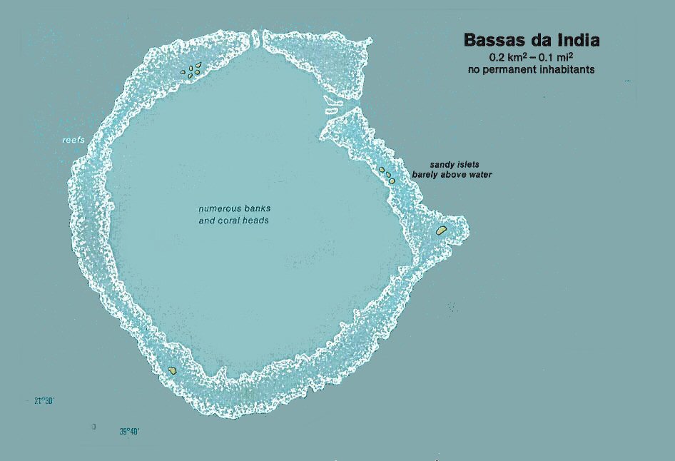 Carte de Bassas da India.