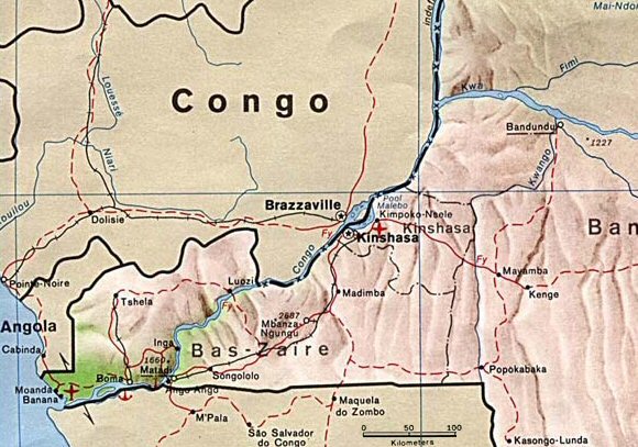 Carte du Congo inférieur.