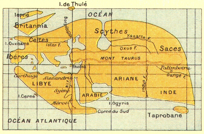 Carte d'Eratosthne.
