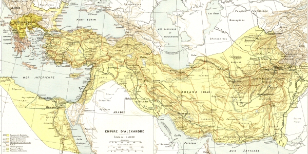 Carte de l'Empire d'Alexandre.