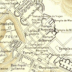 Plan des forums romains.