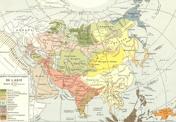 Ethnographie de l'Asie.