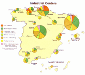 Régions industrielles de l'Espagne.