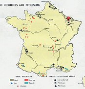 Ressources minérales de la France.