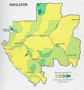 La population du Gabon.