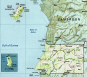 Topographie de la Guinée-Equatoriale.