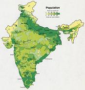 Population de l'Inde.