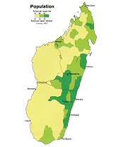 Population de Madagascar.