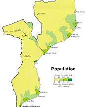 Population du Mozambique.