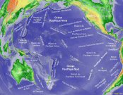 Topographie de l'océan Pacifique.
