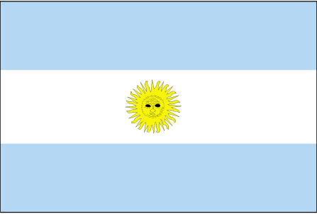 Drapeau de l'Argentine.