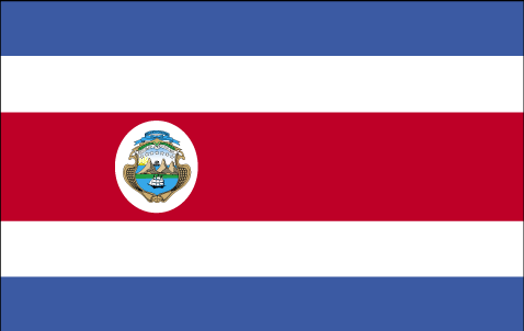 Drapeau du Costa Rica.