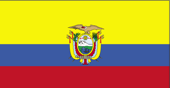 Drapeau de l'Equateur.
