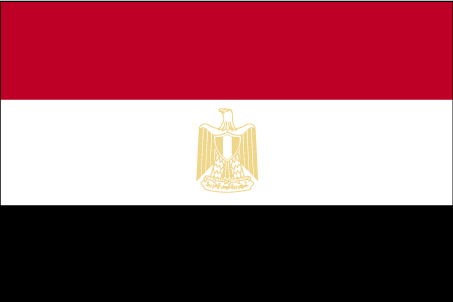 Drapeau de l'Egypte.