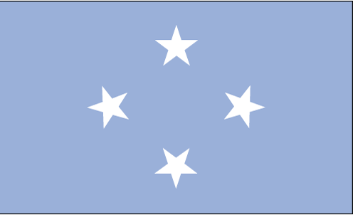 Drapeau des Etats Fédérés de Micronésie.