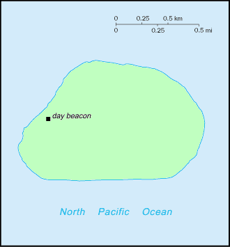 Carte de l'île Baker.