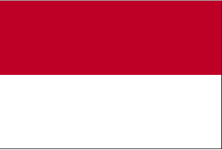 Drapeau de l'Indonésie.