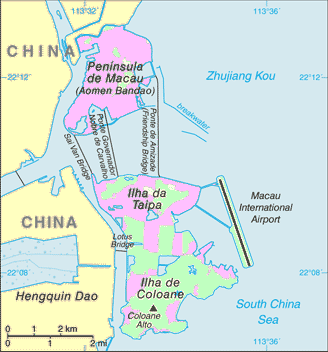 Carte de Macao.