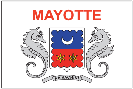 Drapeau de Mayotte.