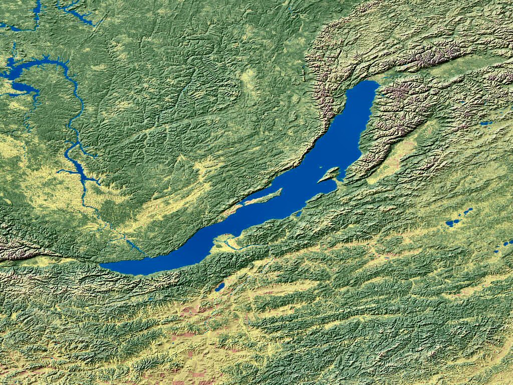 Carte du lac Bakal.
