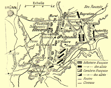 Plan de la Bataille d'Austerlitz.