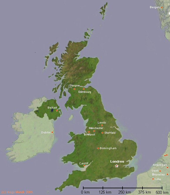 carte du Royaume-Uni