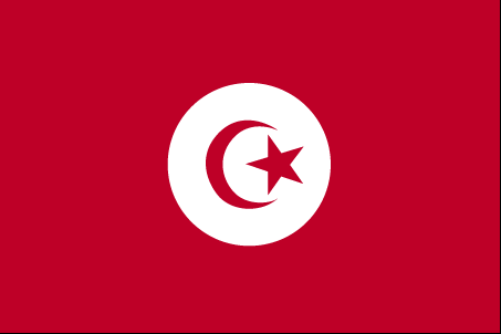 Drapeau de la Tunisie.