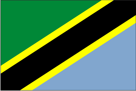 Drapeau de la Tanzanie.