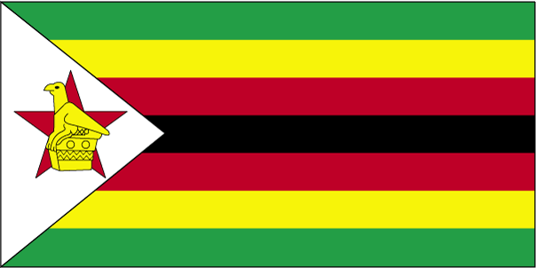 Drapeau du Zimbabwe.