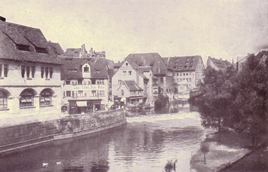 Ancienne photographie de Nuremberg.