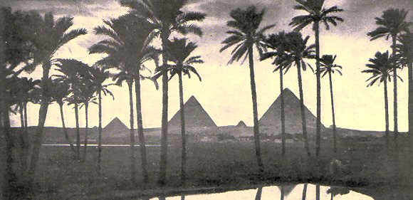 Photo des Pyramides de Gizeh.