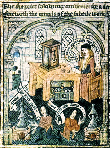 Alchimiste au 15e siècle.