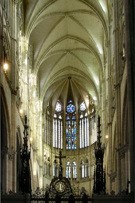 Amiens : l'abside de la cathdrale.