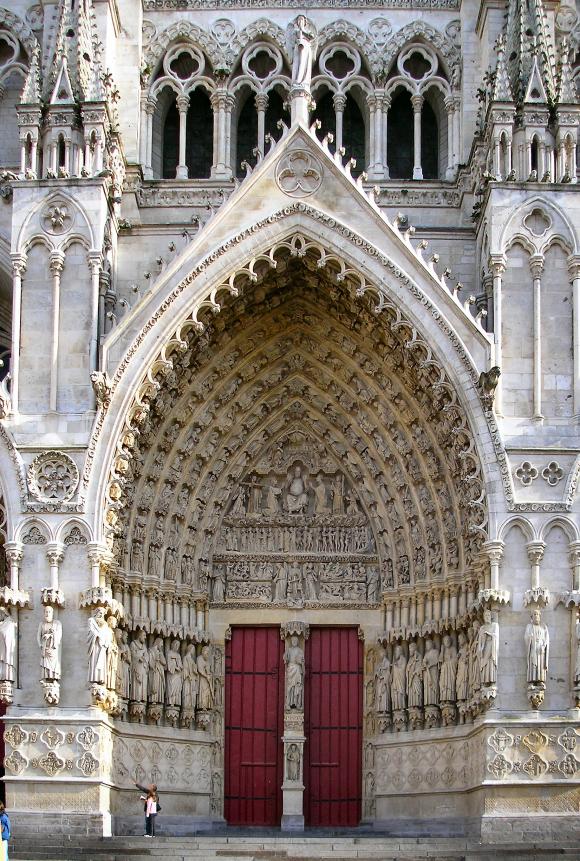 Cathdrale d'Amiens : le portail central.