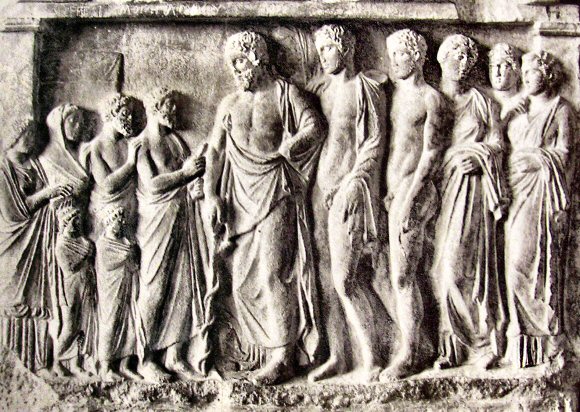 Asclépios et sa famille.