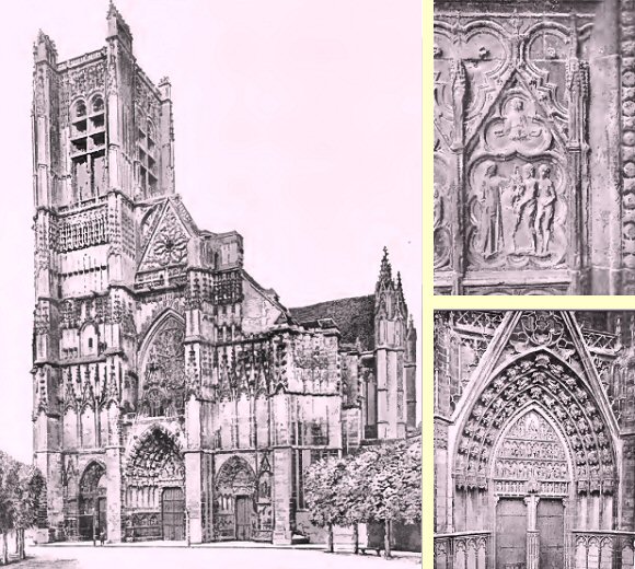 Auxerre : la cathédrale Saint-Etienne.