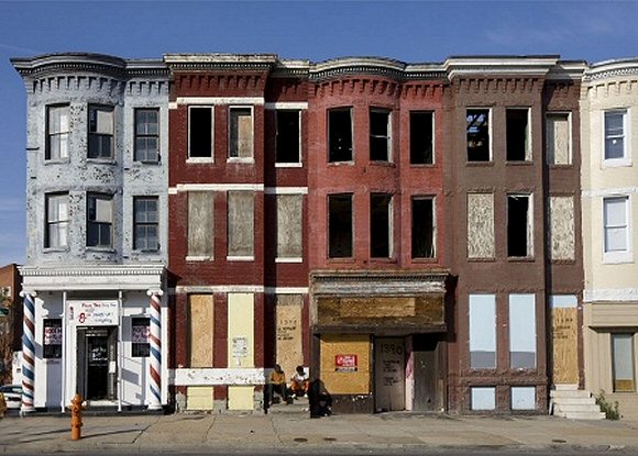 Baltimore : vieilles maisons.
