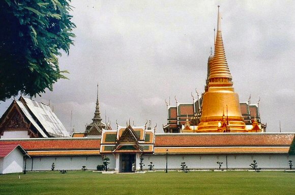 Bangkok : le temple de Wat Phra Kaew.