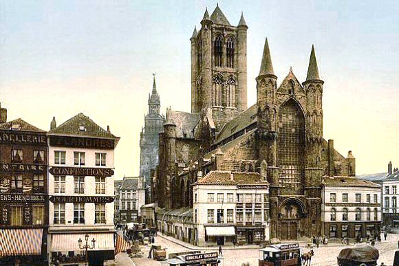 Belgique : l'église Saint-Nicolas, à Gand.