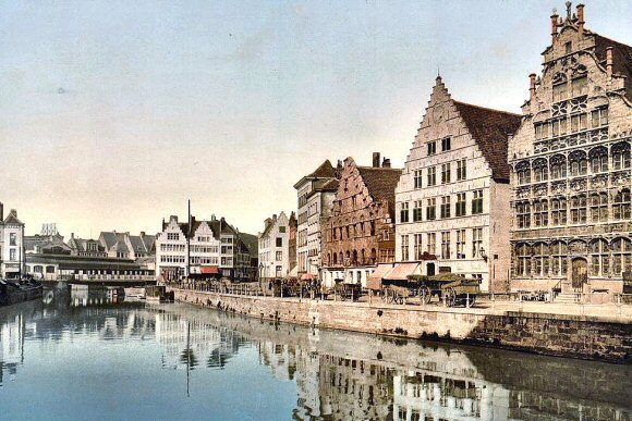 Belgique : Gand, sur une ancienne photo.
