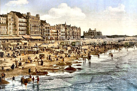 Belgique : Ostende sur une ancienne photo.