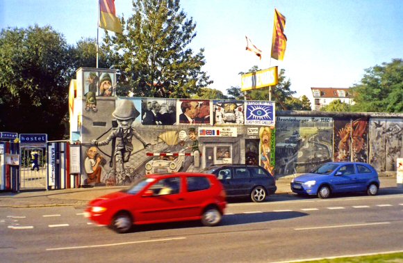 Le mur de Berlin.