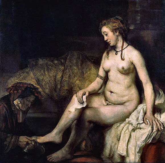 Rembrandt : la toilette de Bethsabée.