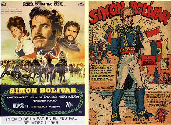 Bolivar, héros de cinéma et de BD.