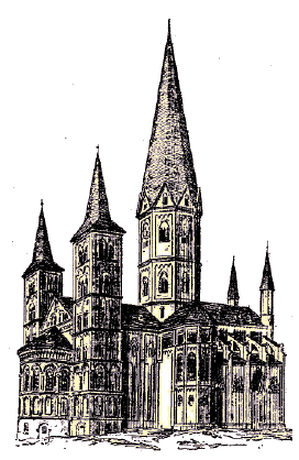 Bonn : la cathédrale.
