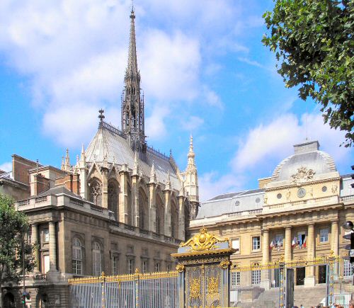 Sainte-Chapelle et palais de Justice.