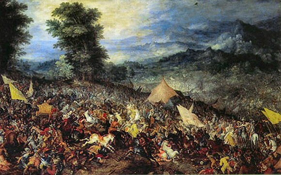 Breughel l'Ancien : la bataille de Gaugamle.
