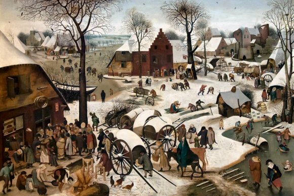 Pieter Breughel l'Ancien : le dénombrement de Bethléem.